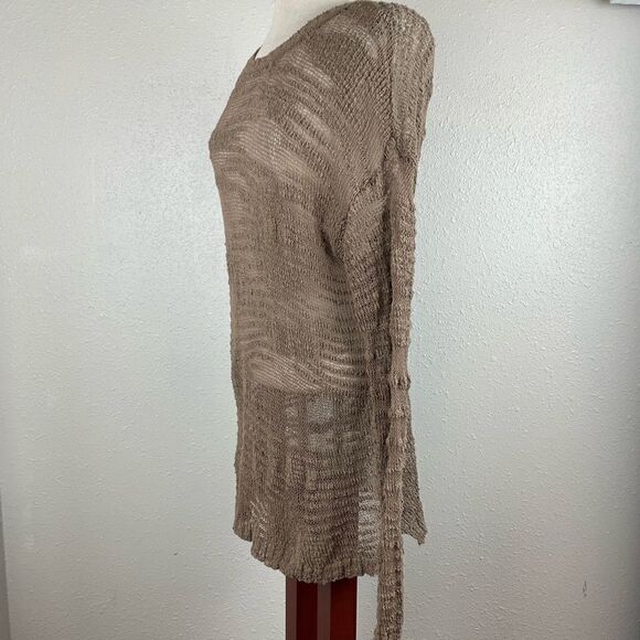 Nine West Vintage America Collection Brown Loose Knit Sweater Top Size XS EUC - Picture 3 of 8
